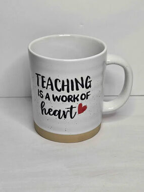 Sunday Morning Ceramics Teaching Is A Work Of Heart Mug